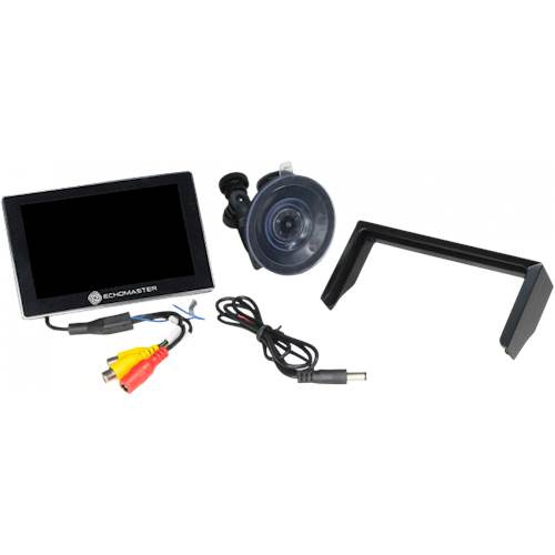 EchoMaster - 5" LCD Monitor with Suction Cup Mount - Black