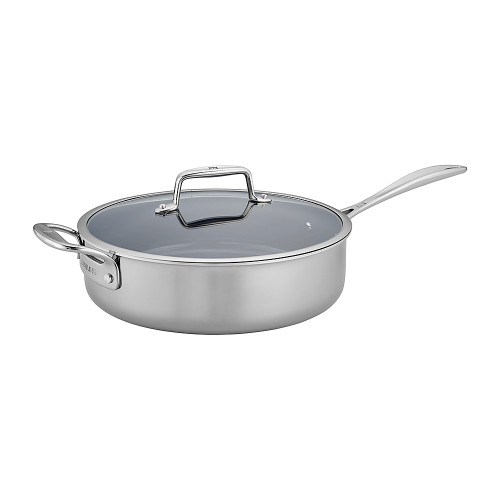 ZWILLING Clad CFX 5-qt Stainless Steel Ceramic Nonstick Saute Pan - Silver