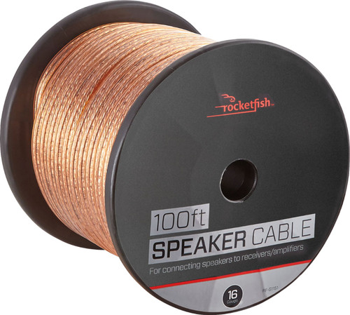Rocketfish™ - 100' Bulk Speaker Cable - Gold