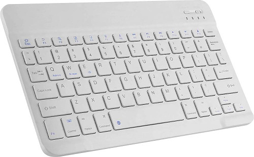 SaharaCase - Wireless Bluetooth Keyboard for Most Tablets and Computers - White
