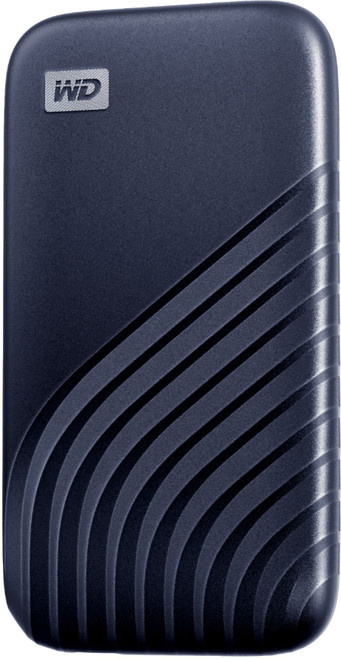 WD - My Passport 1TB External USB Type-C Portable Solid State Drive - Blue