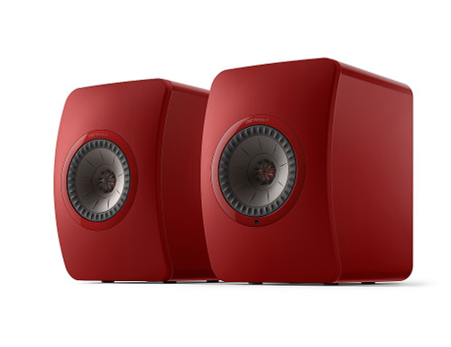 KEF - LS50 WIRELESS II Bookshelf Speakers Pair - Red