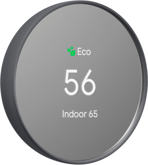 Google Nest Thermostat - Programmable Smart Wi-Fi Thermostat for Home - Charcoal
