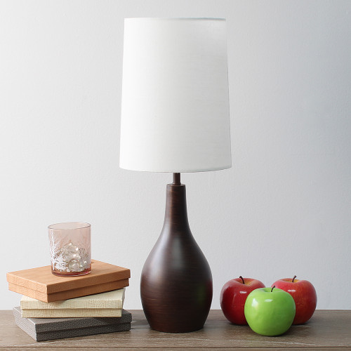 Simple Designs 1 Light Tear Drop Table Lamp, Restoration Bronze