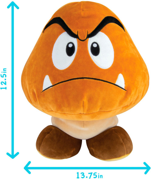 TOMY - Club Mocchi-Mocchi- Super Mario Mega Goomba Plush Stuffed Toy - Multi