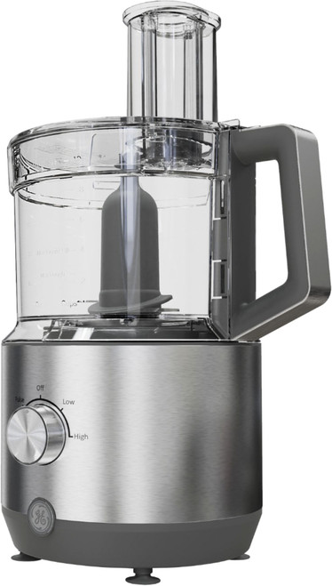 GE - 12-Cup Food Processor with Accessories - Stainless Steel