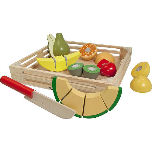 Melissa & Doug - Cutting Fruit Set Wooden Play Food