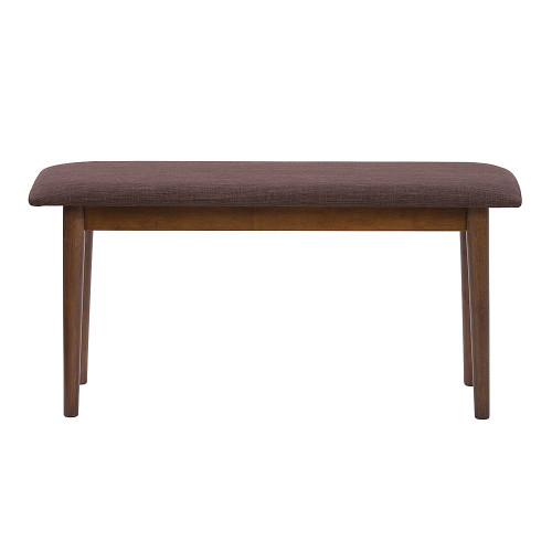 CorLiving - Branson Stained Dining Bench - Warm Walnut