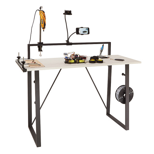 OSP Home Furnishings - Tinker Desk in Finish - Light Grey