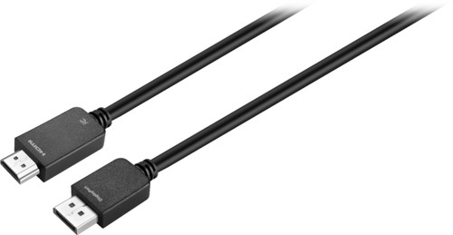 Best Buy essentials™ - 6' DisplayPort to HDMI Cable - Black