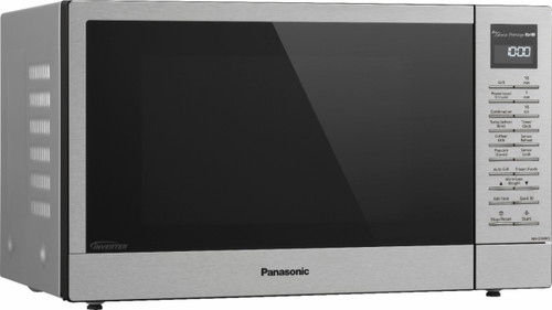 Panasonic Compact Microwave Oven with 1200W Power, Sensor Cooking, Popcorn Button, Quick 30Sec & Turbo Defrost - Stainless steel