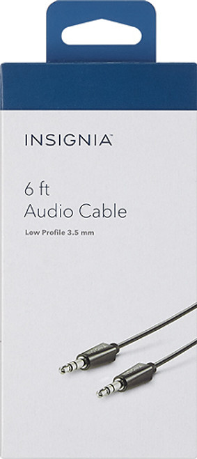 Insignia™ - 6' 3.5mm Audio Cable - Black