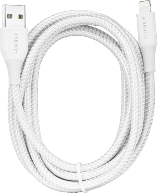 Insignia™ - 6' Lightning to USB Charge-and-Sync Cable - Moon Gray