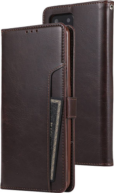 SaharaCase - Folio Wallet Case for Samsung Galaxy Note20 5G - Brown