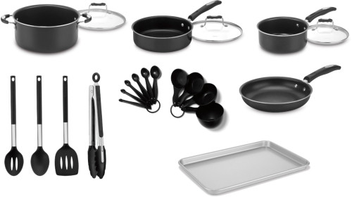 Cuisinart - Complete Chef 22 Piece Cookware Set - Silver