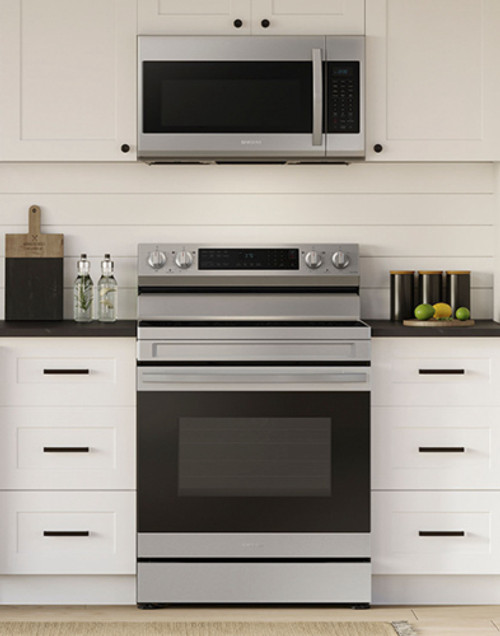 Samsung - 6.3 cu. ft. Freestanding Electric Range with WiFi, No-Preheat Air Fry & Convection - Fingerprint Resistant Stainless Steel