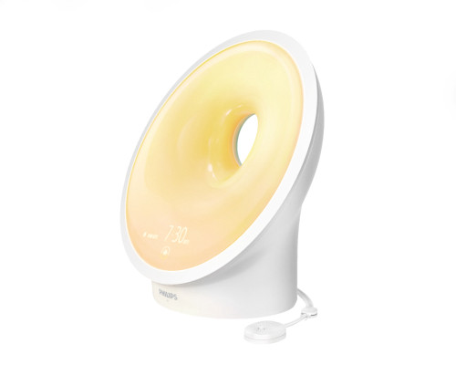 Philips - SmartSleep Connected Sleep and Wake-Up Light Therapy Lamp - White