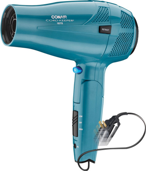 Conair - Cord-Keeper 1875W Ionic Conditioning Styler/Hair Dryer - Blue