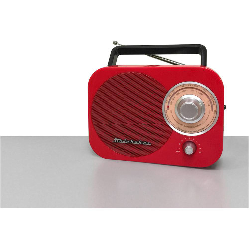 Studebaker - Portable AM/FM Radio - Red/Black