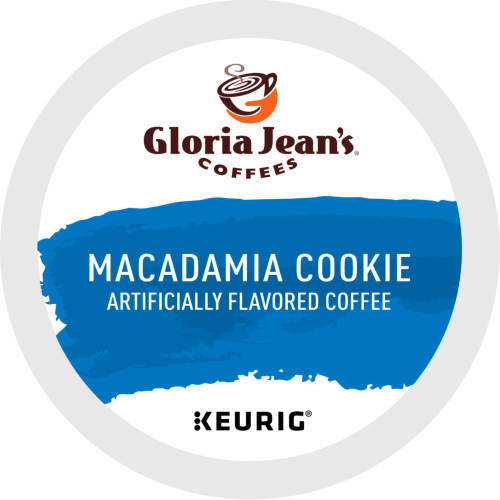 Gloria Jean's Macadamia Cookie Coffee, Keurig Single Serve K-Cup Pods, Medium Roast Coffee, 24 Count