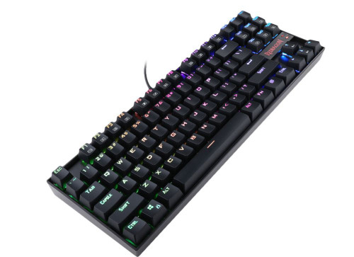 REDRAGON - K552RGB-1 Kumara Wired TKL Gaming Mechanical Blue Switch Keyboard with RGB Backlighting - Black