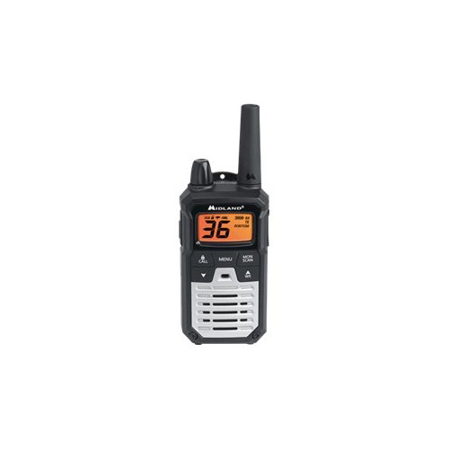 Midland - X-TALKER 40-Mile, 22-Channel FRS/GMRS 2-Way Radios (Pair) - Silver/Black