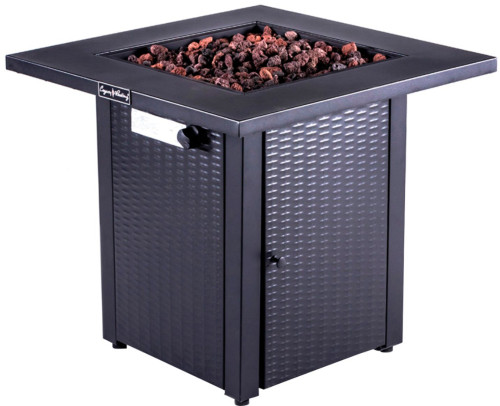 Legacy Heating - 28-Inch Square Fire Table - Black