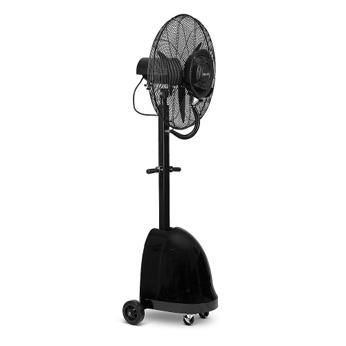 NewAir - 7500 CFM Pedestal Misting Fan with Adjustable Mist Settings - Black