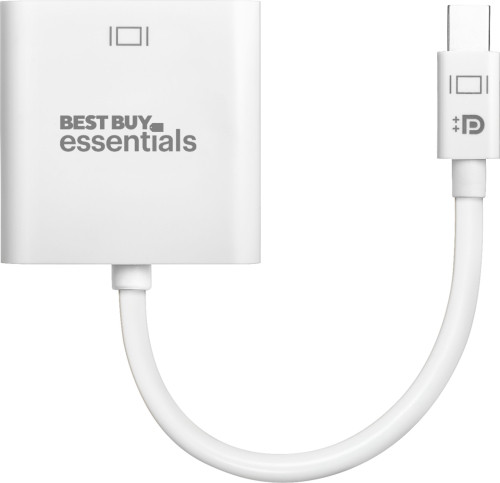 Best Buy essentials™ - Mini DisplayPort-to-VGA Adapter - White