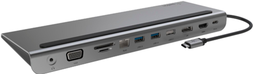 Belkin - USB-C 11-in-1 Multiport Dock - Gray