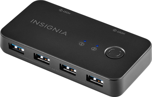 Insignia™ - 4-Port USB 3.0 Hub - Black