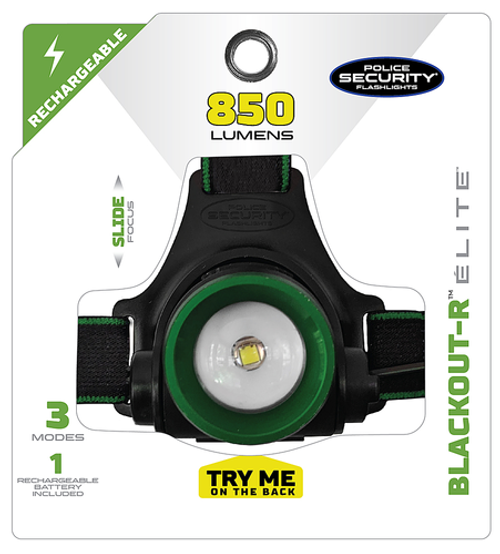Police Security - Blackout-R Rechargeable Headlamp