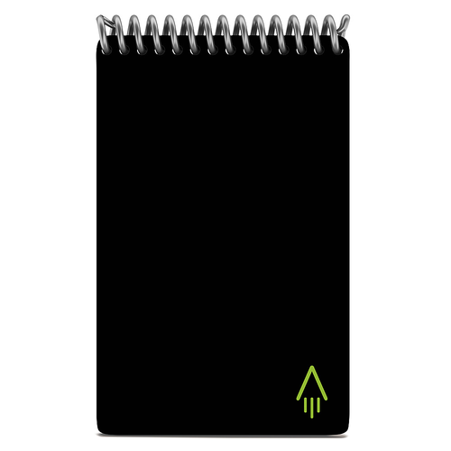 Rocketbook - Mini Smart Reusable Notebook Dot-Grid 3.5" x 5.5" - Infinity Black - Infinity Black