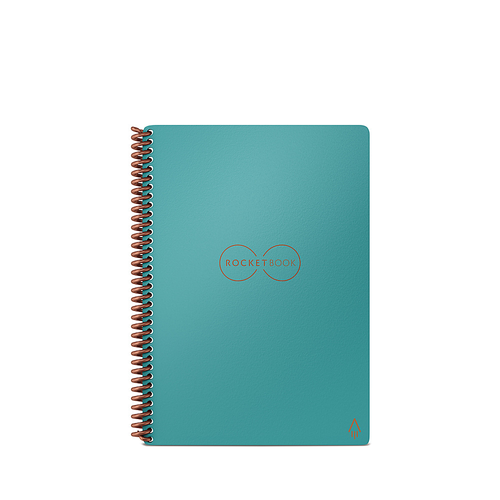 Rocketbook - Core Smart Reusable Notebook Lined 6" x 8.8" - Neptune Teal - Neptune Teal