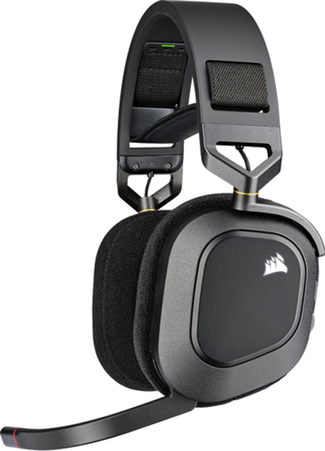 CORSAIR - HS80 RGB WIRELESS Dolby Atmos Gaming Headset for PC, PlayStation 5|4 with Broadcast-Grade Omni-Directional Microphone - Carbon
