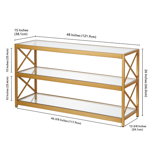 Camden&Wells - Hutton TV Stand - Brass