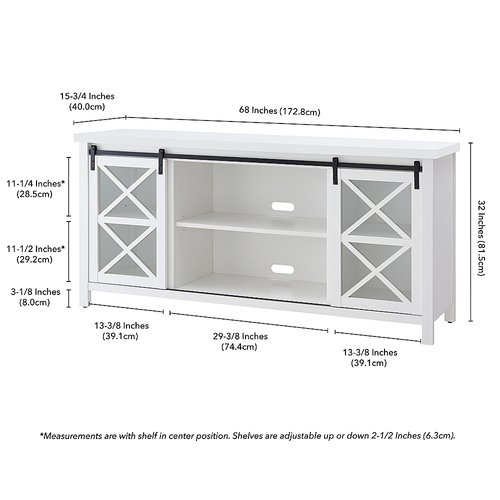 Camden&Wells - Clementine 68" TV Stand - White