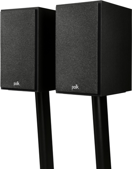 Polk Audio - Polk Monitor XT20 Bookshelf Speaker Pair – Hi-Res Audio Certified, Dolby Atmos & DTS:X Compatible, Midnight Black - Midnight Black