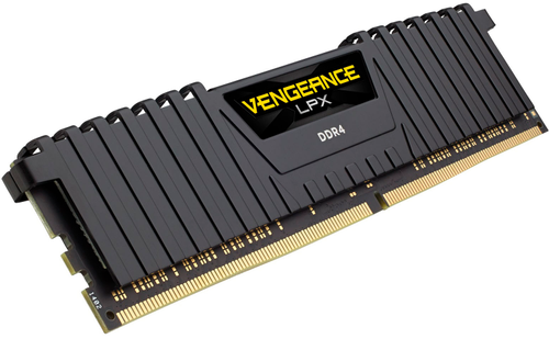 CORSAIR - VENGEANCE LPX 16GB (2PK 8GB) 3.2GHz DDR4 DIMM Desktop Memory C16 Memory Kit - Black