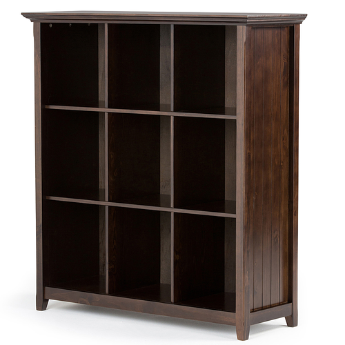 Simpli Home - Acadian 9 Cube Bookcase and Storage Unit - Brunette Brown