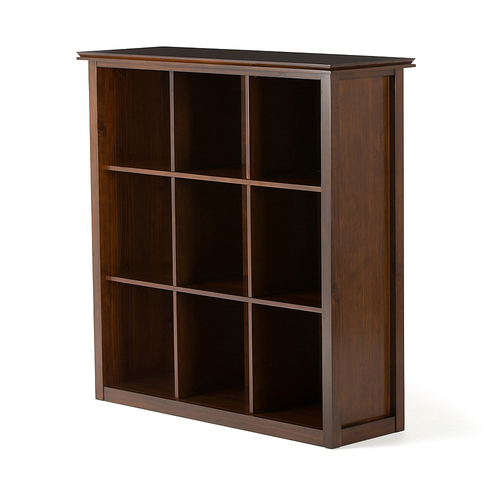 Simpli Home - Artisan 9 Cube Bookcase and Storage Unit - Russet Brown