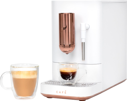 Café - Affetto Espresso Machine with 20 bars of pressure, Milk Frother and Built-In Wi-Fi - Matte White