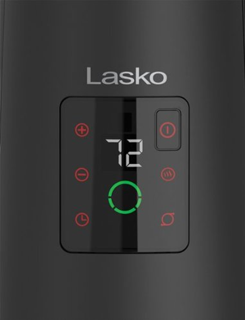 Lasko - 1500 Watt Full Circle Warmth Ceramic Heater with Remote Control - Black