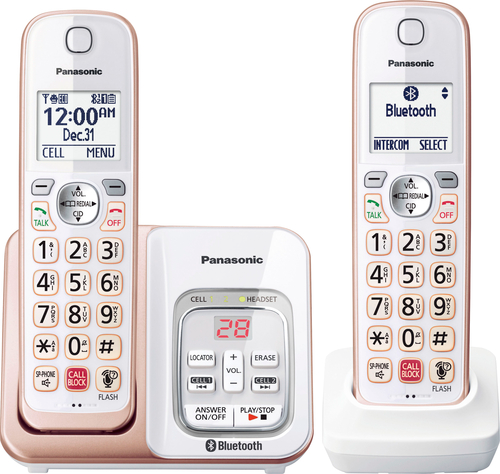 Panasonic KX-TGD863A Link2Cell DECT 6.0 Expandable Cordless Phone