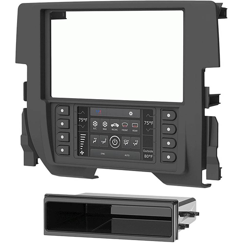 Metra - Dash Kit for Select Honda Vehicles - Matte Black