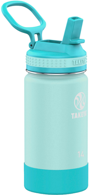 Takeya - Actives Kids 14oz Straw Bottle - Surfer Lagoon