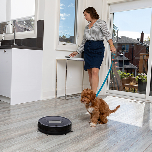 bObsweep - PetHair Vision PLUS Wi-Fi Connected Robot Vacuum and Mop, Blackberry - Blackberry