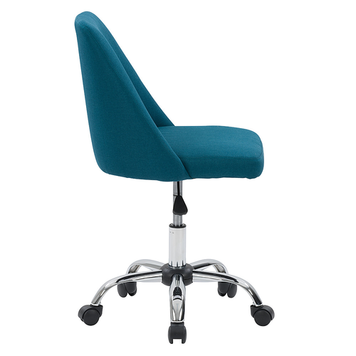 CorLiving Marlowe Upholstered Armless Task Chair - Dark Blue