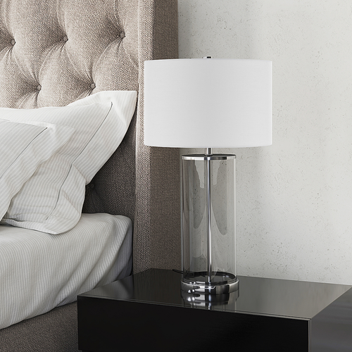 Camden&Wells - Rowan Table Lamp - Clear/Silver