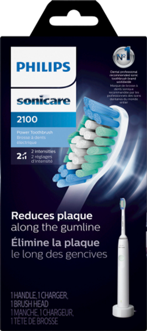 Philips Sonicare 2100 Power Toothbrush, Rechargeable Electric Toothbrush, White Mint HX3641/04 - White Mint
